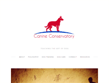 Tablet Screenshot of canineconservatory.com